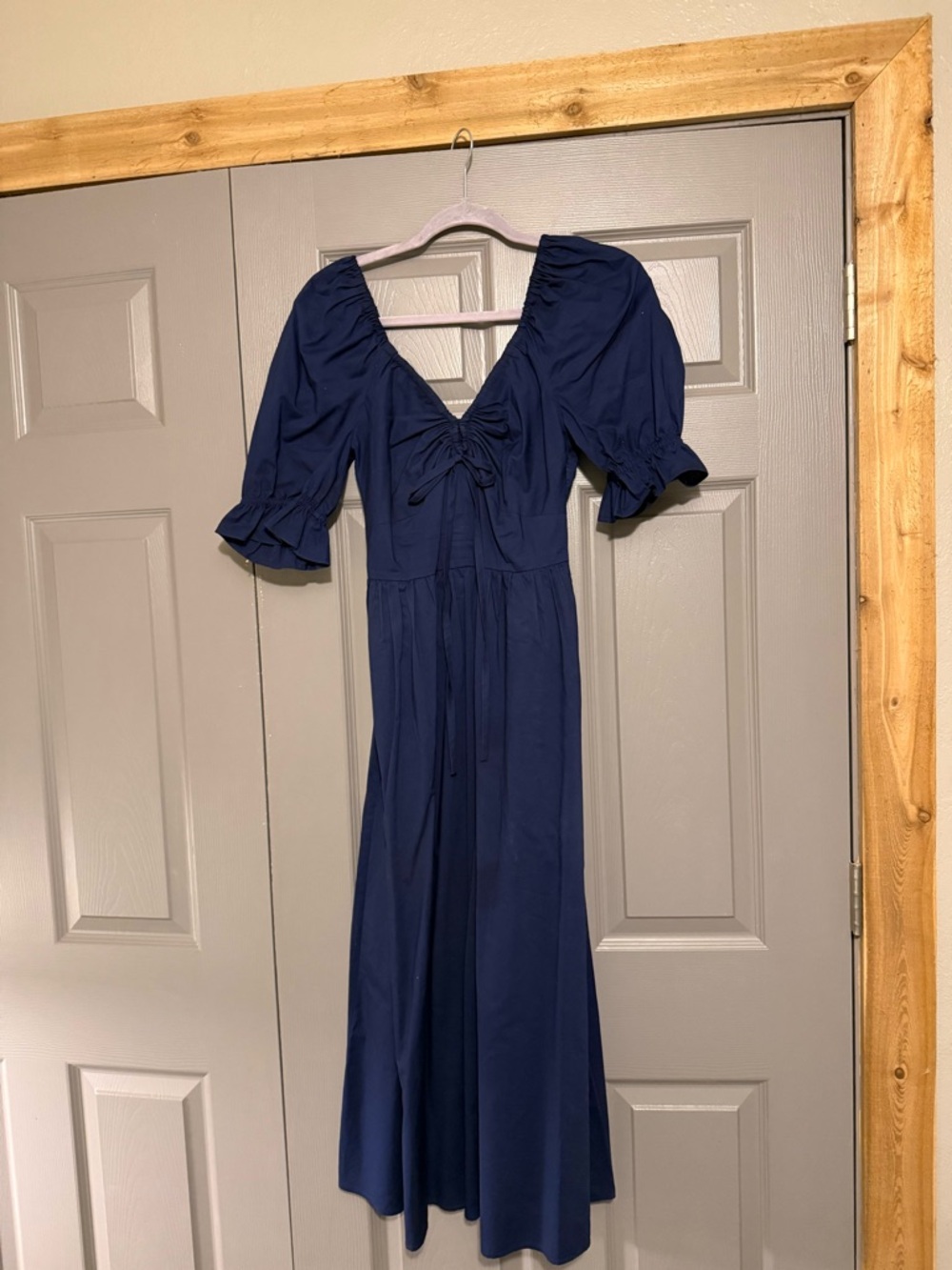 Hill House Navy Poplin Ophelia Dress